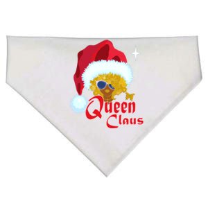 Queen Santa African American Christmas Melanin Funny Gift USA-Made Doggie Bandana