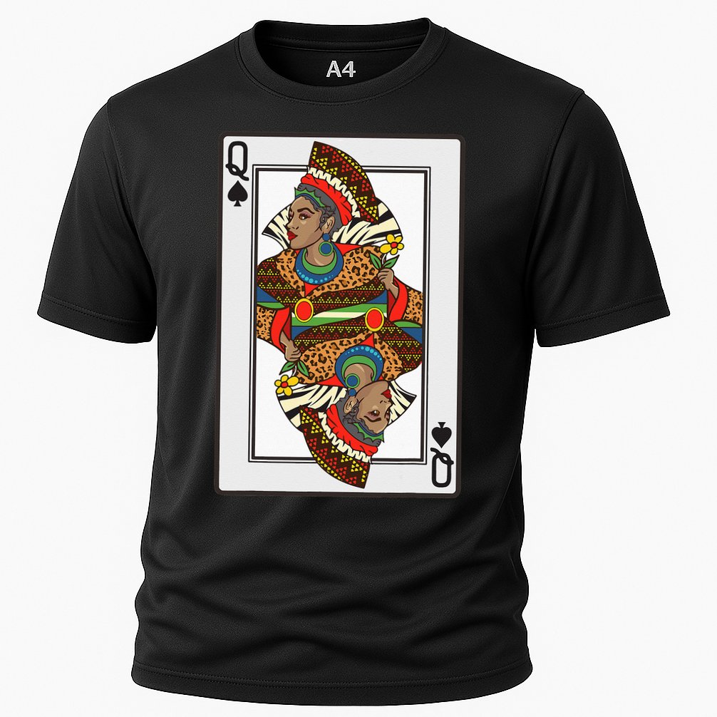 Queen Spades African American Card Halloween Gift Cooling Performance Crew T-Shirt