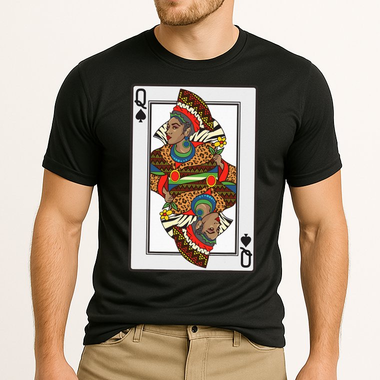 Queen Spades African American Card Halloween Gift Cooling Performance Crew T-Shirt