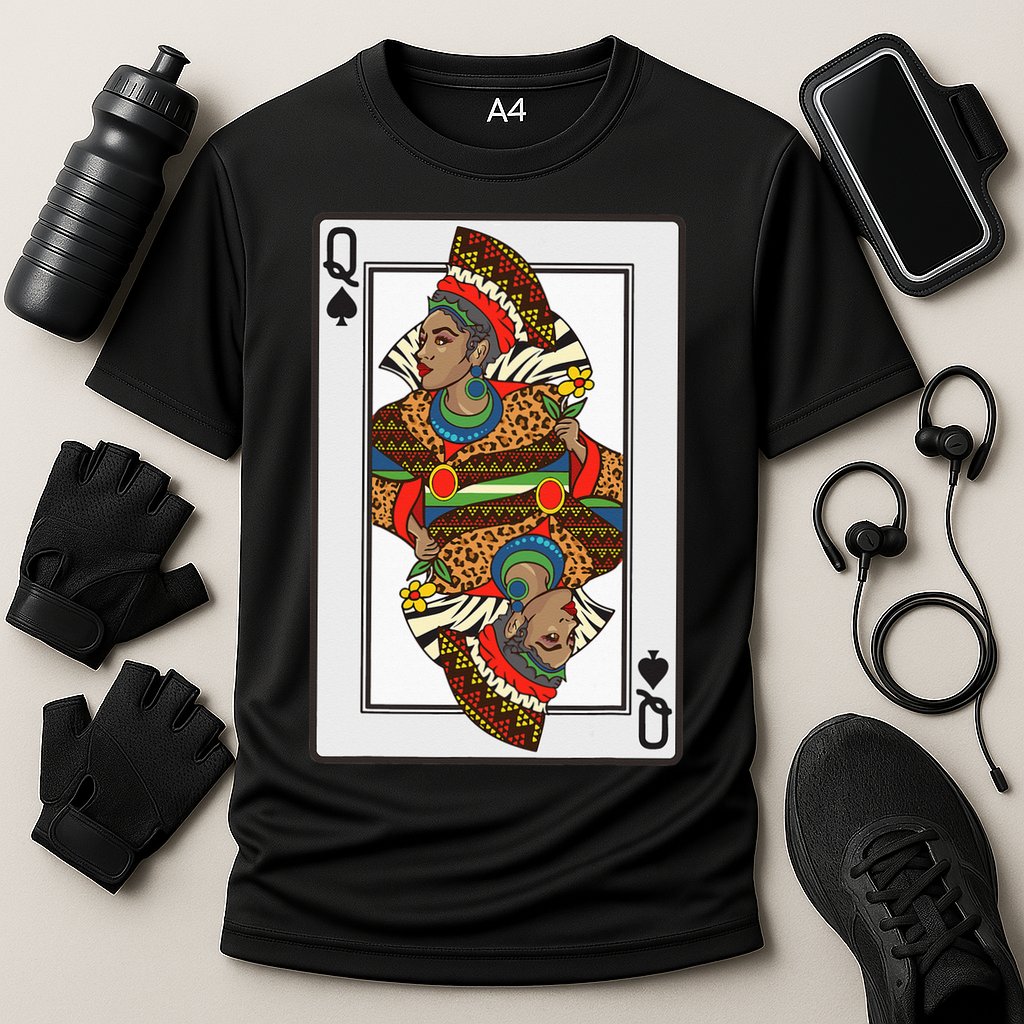 Queen Spades African American Card Halloween Gift Cooling Performance Crew T-Shirt