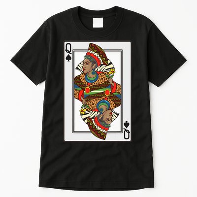 Queen Spades African American Card Halloween Gift Tall T-Shirt