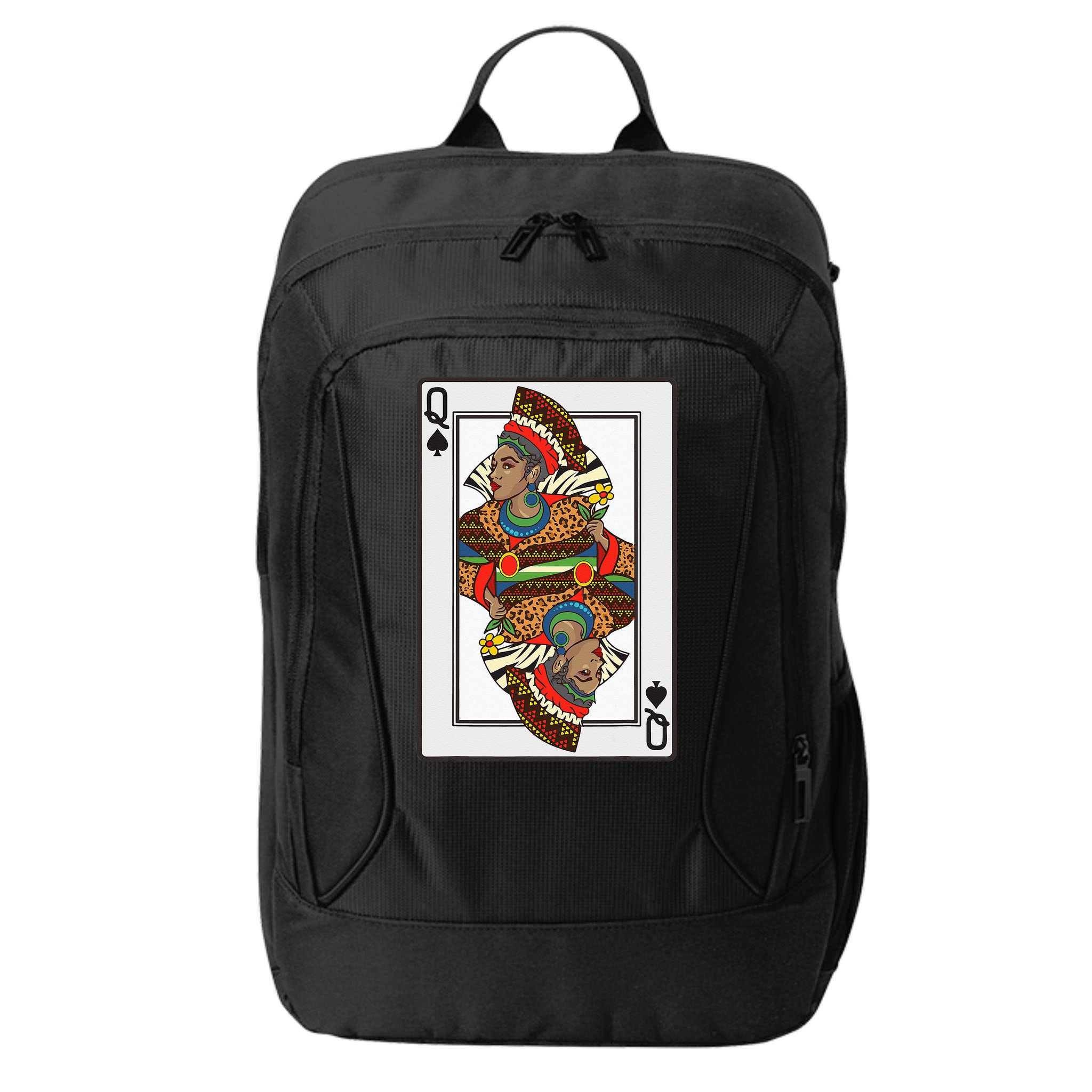 Queen Spades African American Card Halloween Gift City Backpack