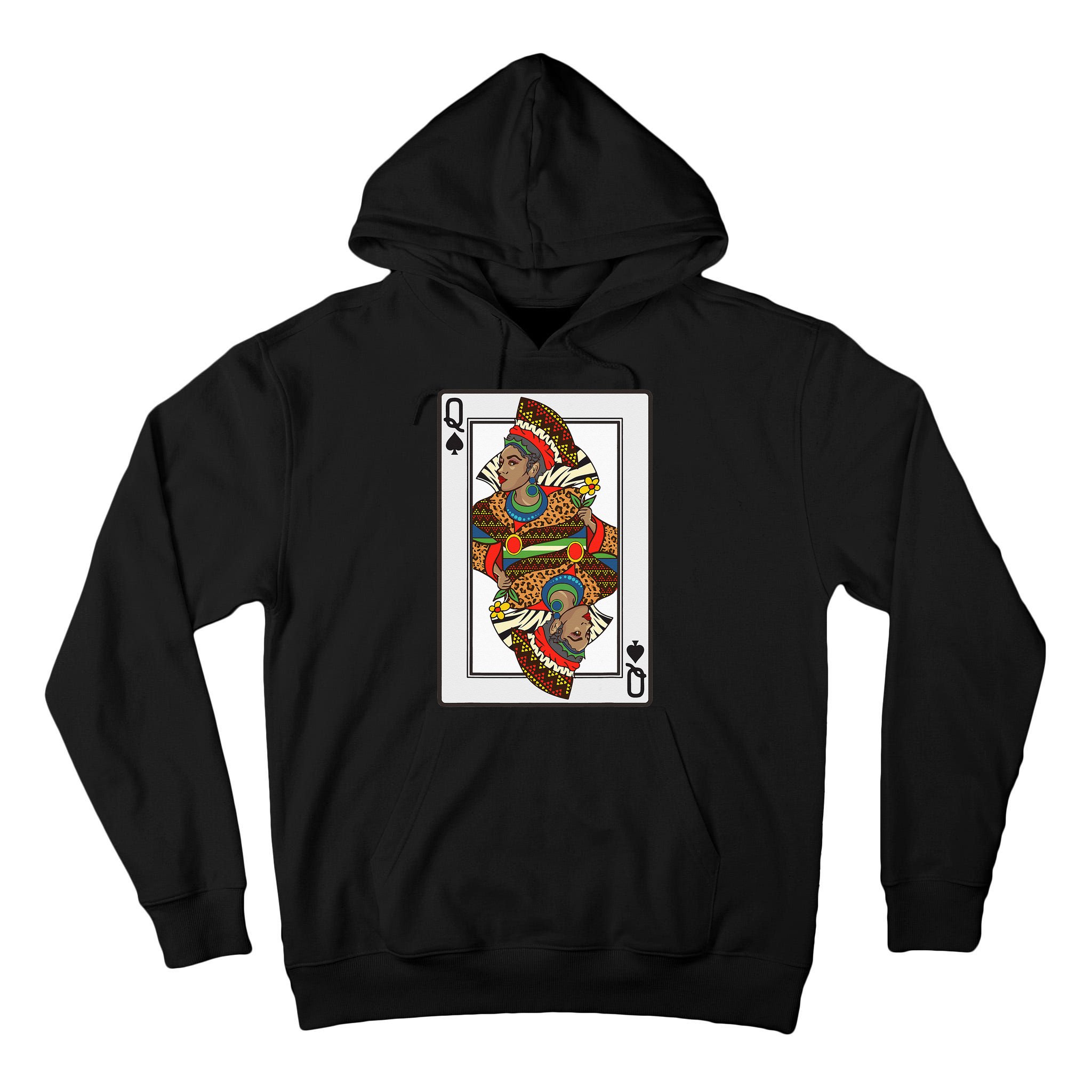 Queen Spades African American Card Halloween Gift Tall Hoodie
