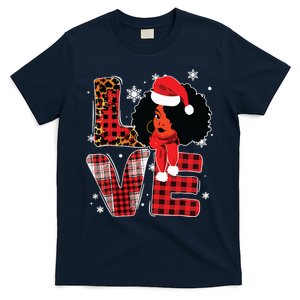 Queen Santa African American Merry Christmas Melanin T-Shirt