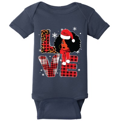 Queen Santa African American Merry Christmas Melanin Baby Bodysuit