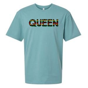 Queen 'S Black History Month Mom Grandma Fun Gift Sueded Cloud Jersey T-Shirt