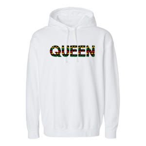 Queen 'S Black History Month Mom Grandma Fun Gift Garment-Dyed Fleece Hoodie