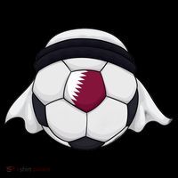 Qatar Soccer Ball Wearing Keffiyeh Sustainable Bucket Hat
