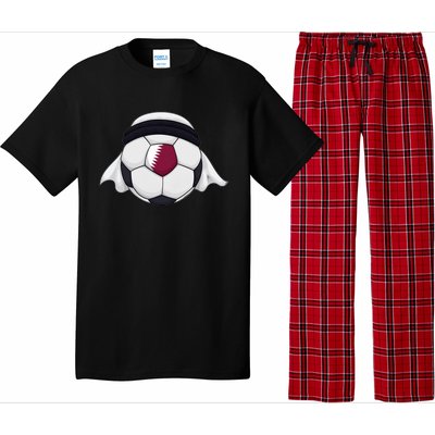 Qatar Soccer Ball Wearing Keffiyeh Pajama Set