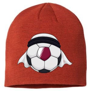 Qatar Soccer Ball Wearing Keffiyeh Sustainable Beanie