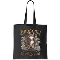 Quest Squad Broccoli Funny Cat Meme Cat Lover Bookworms Bag