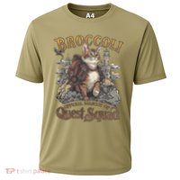 Quest Squad Broccoli Funny Cat Meme Cat Lover Bookworms Performance Shirt