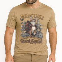 Quest Squad Broccoli Funny Cat Meme Cat Lover Bookworms Performance Shirt