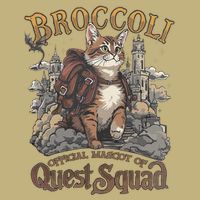 Quest Squad Broccoli Funny Cat Meme Cat Lover Bookworms Long Sleeve Shirt