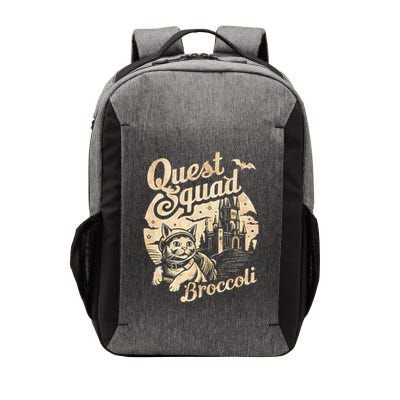 Quest Squad Broccoli Funny Cat Vector Backpack