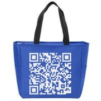 Qr Scan Code Zip Tote Bag