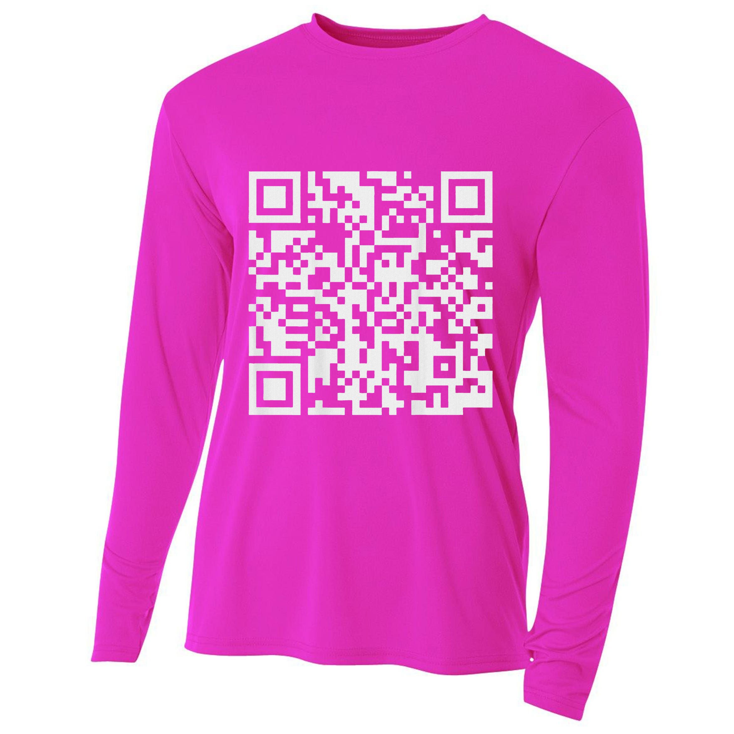 Qr Scan Code Cooling Performance Long Sleeve Crew