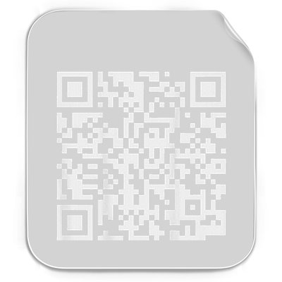 Qr Scan Code Permanent Decal Sticker