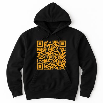 Qr Scan Code Adult Sarcasm Humor Fu Print Funny & Trend Hoodie