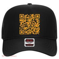Qr Scan Code High Crown Mesh Back Trucker Hat