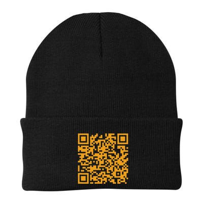Qr Scan Code Knit Cap Winter Beanie
