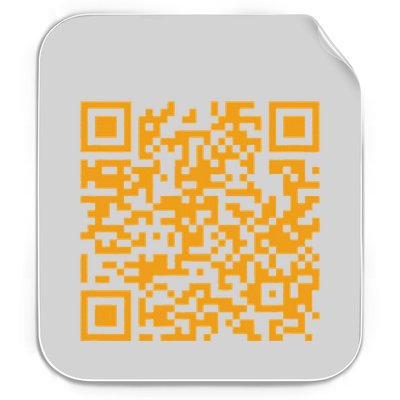 Qr Scan Code Permanent Decal Sticker