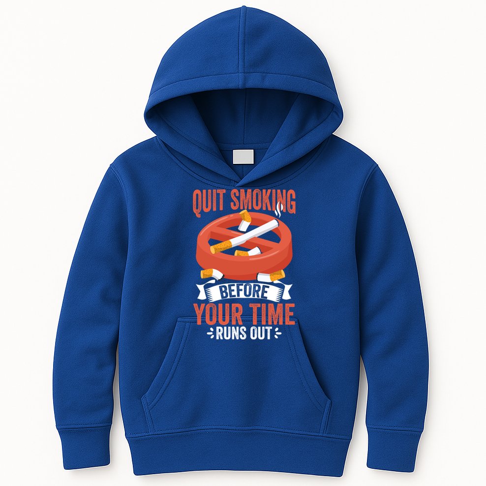 Quit Smoking Cute Gift No Tobacco Day Anti Cigarettes Anti Smoking Gift Kids Hoodie