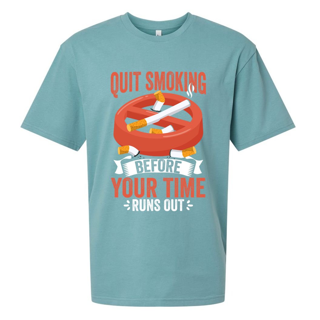 Quit Smoking Cute Gift No Tobacco Day Anti Cigarettes Anti Smoking Gift Sueded Cloud Jersey T-Shirt