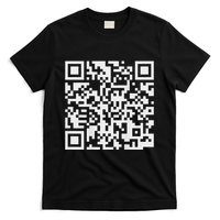 Qr Scan Code Adult Sarcasm Humor F Ck You Fu Back Print Pull T-Shirt