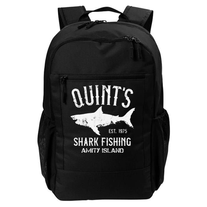 Quints Shark Fishing Charters Amity Island 1975 Daily Commute Backpack