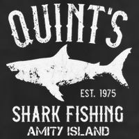 Quints Shark Fishing Charters Amity Island 1975 Adult Drive Performance Visor