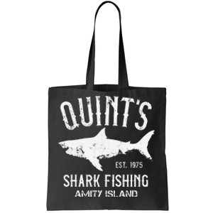 Quints Shark Fishing Charters Amity Island 1975 Tote Bag