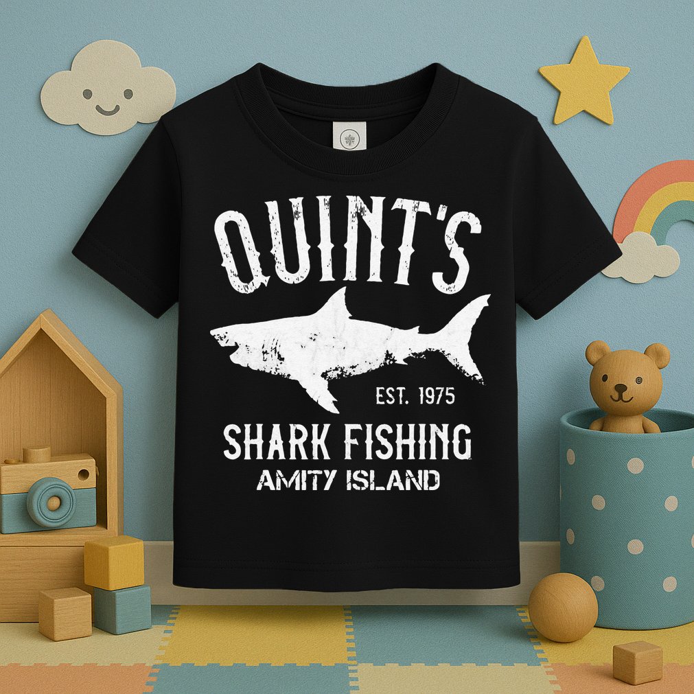 Quints Shark Fishing Charters Amity Island 1975 Toddler T-Shirt