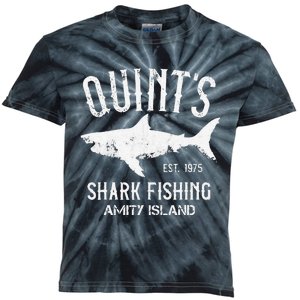 Quints Shark Fishing Charters Amity Island 1975 Kids Tie-Dye T-Shirt