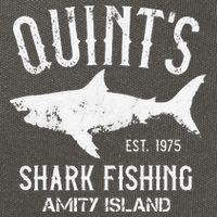 Quints Shark Fishing Charters Amity Island 1975 Cotton Canvas Backpack