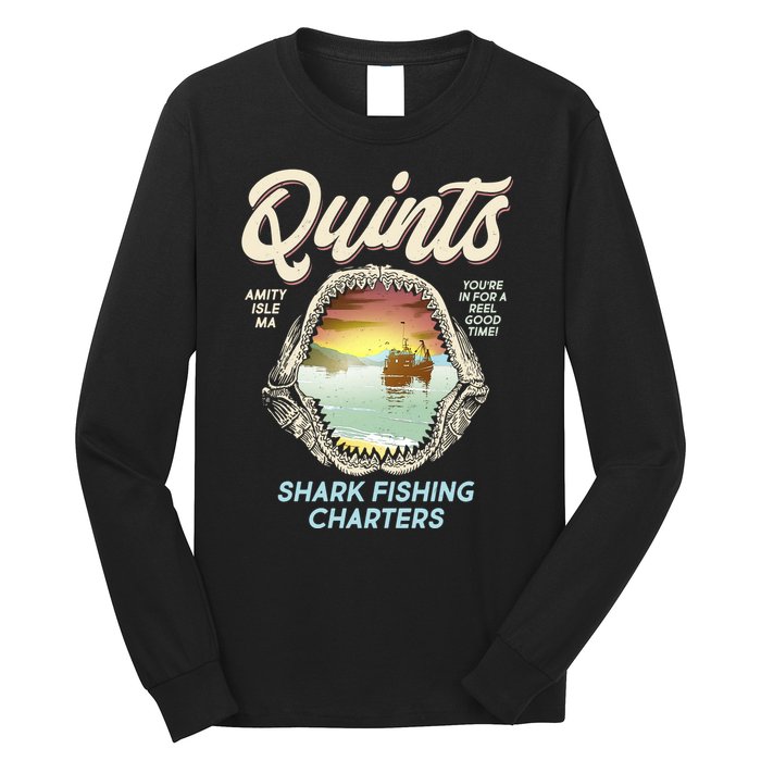 Quints Shark Fishing Charters Long Sleeve Shirt