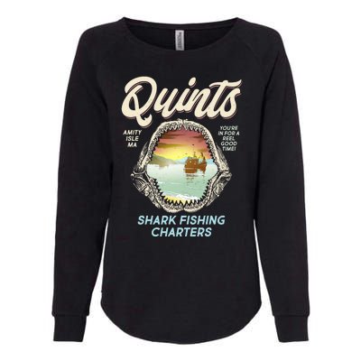 Quints Shark Fishing Charters Womens California Wash Sweatshirt