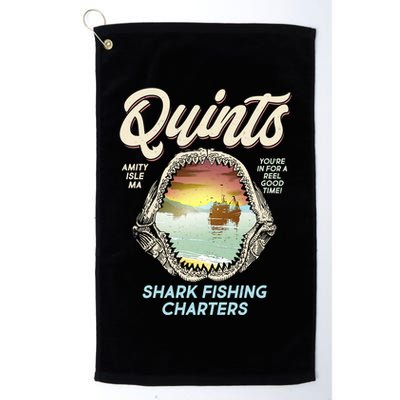 Quints Shark Fishing Charters Golf Towel