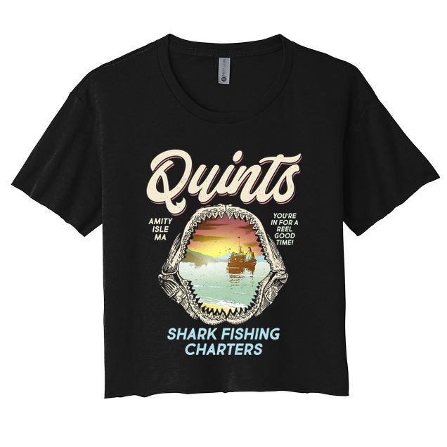 Quints Shark Fishing Charters Crop Top