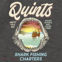 Quints Shark Fishing Charters Vector Backpack