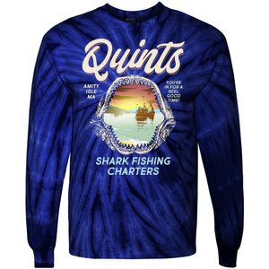 Quints Shark Fishing Charters Tie-Dye Long Sleeve Shirt