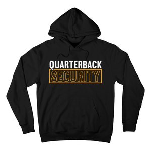 Quarterback Security Football Lineman Line Players Hoodie