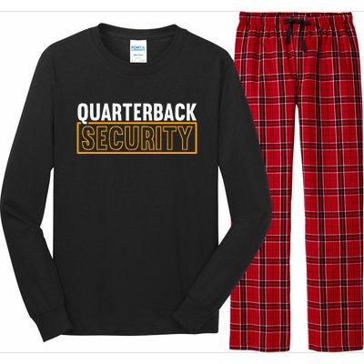 Quarterback Security Football Lineman Line Players Long Sleeve Pajama Set