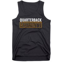 Quarterback Security Football Lineman Line Players Tank Top