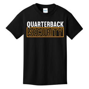 Quarterback Security Football Lineman Line Players Kids T-Shirt