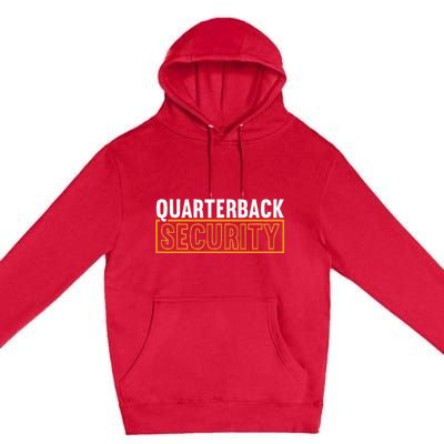 Quarterback Security Football Lineman Line Players Premium Pullover Hoodie