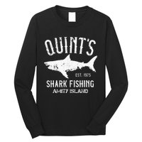 Quints Shark Fishing Charters Amity Island 1975 Long Sleeve Shirt