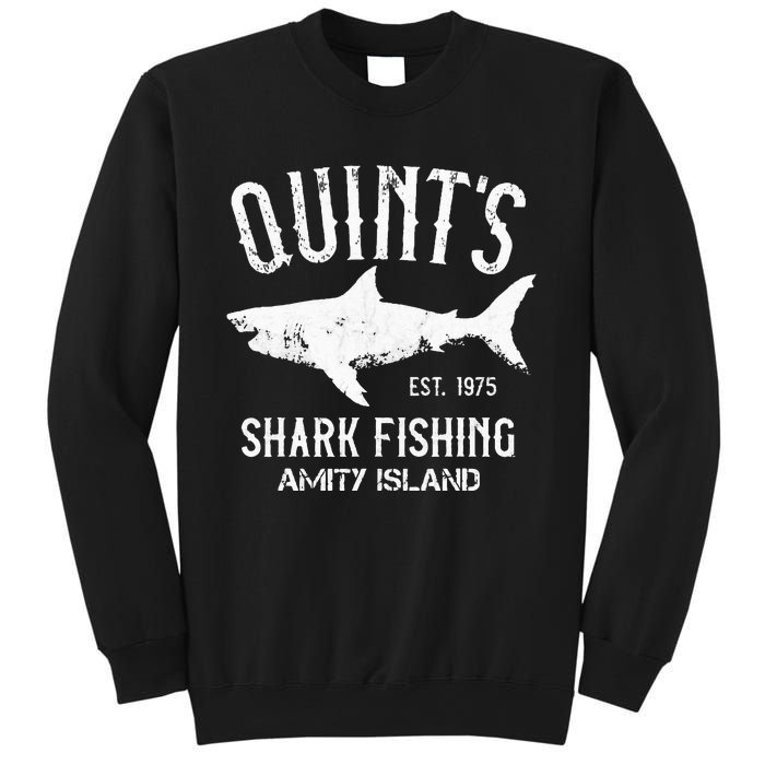 Quints Shark Fishing Charters Amity Island 1975 Sweatshirt