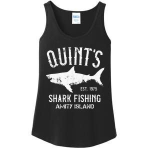 Quints Shark Fishing Charters Amity Island 1975 Ladies Essential Tank