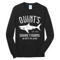 Quints Shark Fishing Charters Amity Island 1975 Tall Long Sleeve T-Shirt